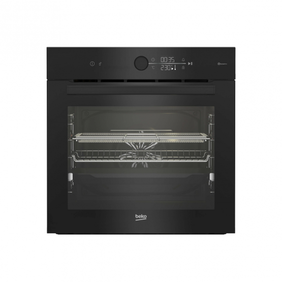 Cuptor electric incorporabil Beko BBIMA17410BMPW, AirFry, Wi-Fi, Autocuratare pirolitica, SteamShine Cleaning, Booster, touch control