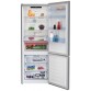 Combina frigorifica neincorporabila Beko RCNE560E40ZXBN, latime 70 cm, No Frost, 514 litri, 192 cm inaltime, Metal Look