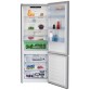 Combina frigorifica neincorporabila Beko RCNE560E40ZXBN, latime 70 cm, No Frost, 514 litri, 192 cm inaltime, Metal Look