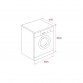 Masina de spalat rufe Teka, WMK 40840 WH, 8 kg, motor inverter
