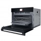 Cuptor cu microunde incorporabil Whirlpool WCW9O7PHTSB, curatare hidrolitica, Touch-control, sonda de carne