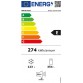 Frigider cu doua usi Full No Frost Whirlpool WHD2 6472W X4E, motor inverter, dozator apa